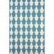 preview thumbnail 13 of 15, Nuloom Flatweave Modern Trellis Wool Area Rug 5' x 8' - Blue/Ivory