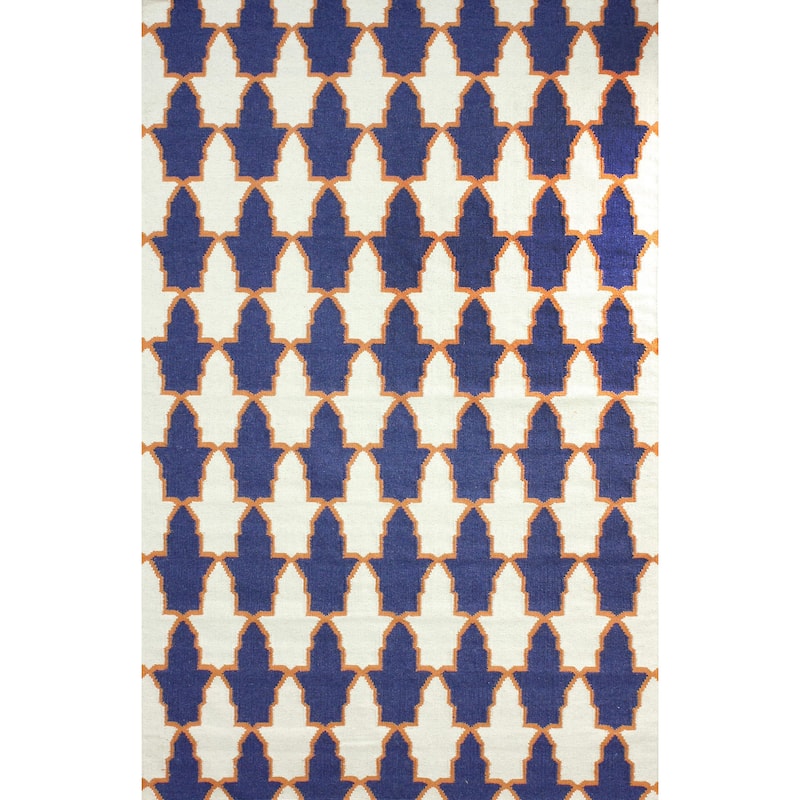 Nuloom Flatweave Modern Trellis Wool Area Rug