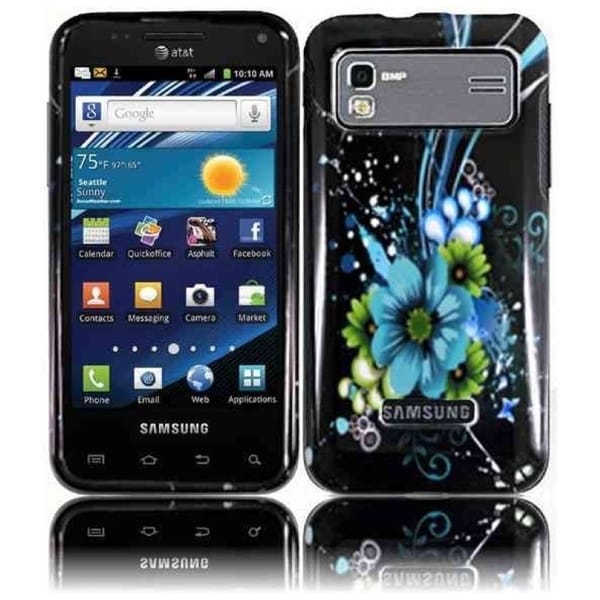 BasAcc Blue Flower Case for Samsung Captivate Glide i927 BasAcc Cases & Holders