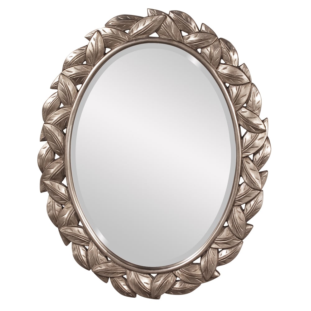 Julius Leaf Border Oval Mirror