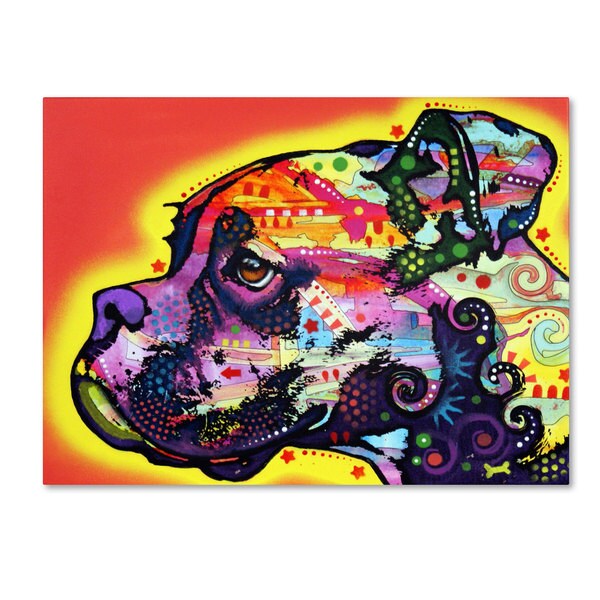 Shop Dean Russo 'Profile Boxer' Canvas art - Free Shipping Today ...