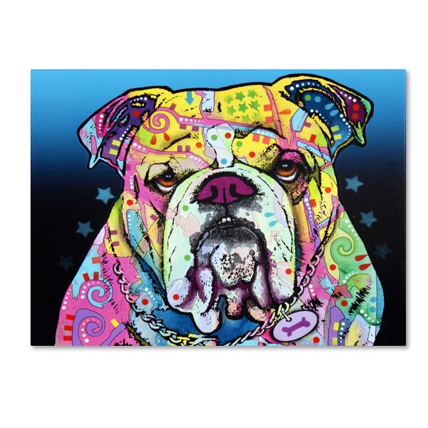 bulldog canvas art