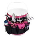 Pink Hanging Pocket Organizer for Buckets - Pink