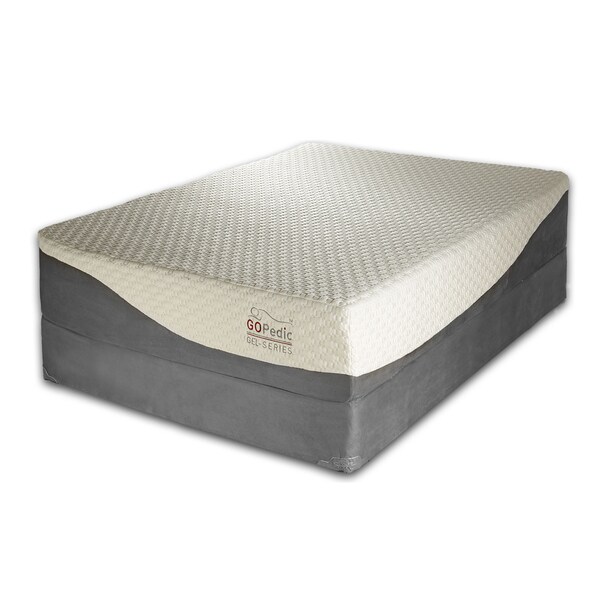 Go Pedic 12 inch King size Gel Memory Foam Mattress  