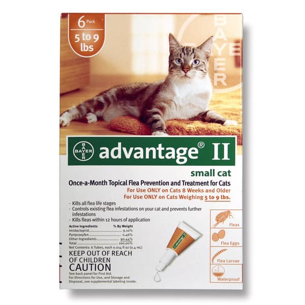 Shop Bayer Advantage Ii For Cats 6 Pack Overstock 8549410