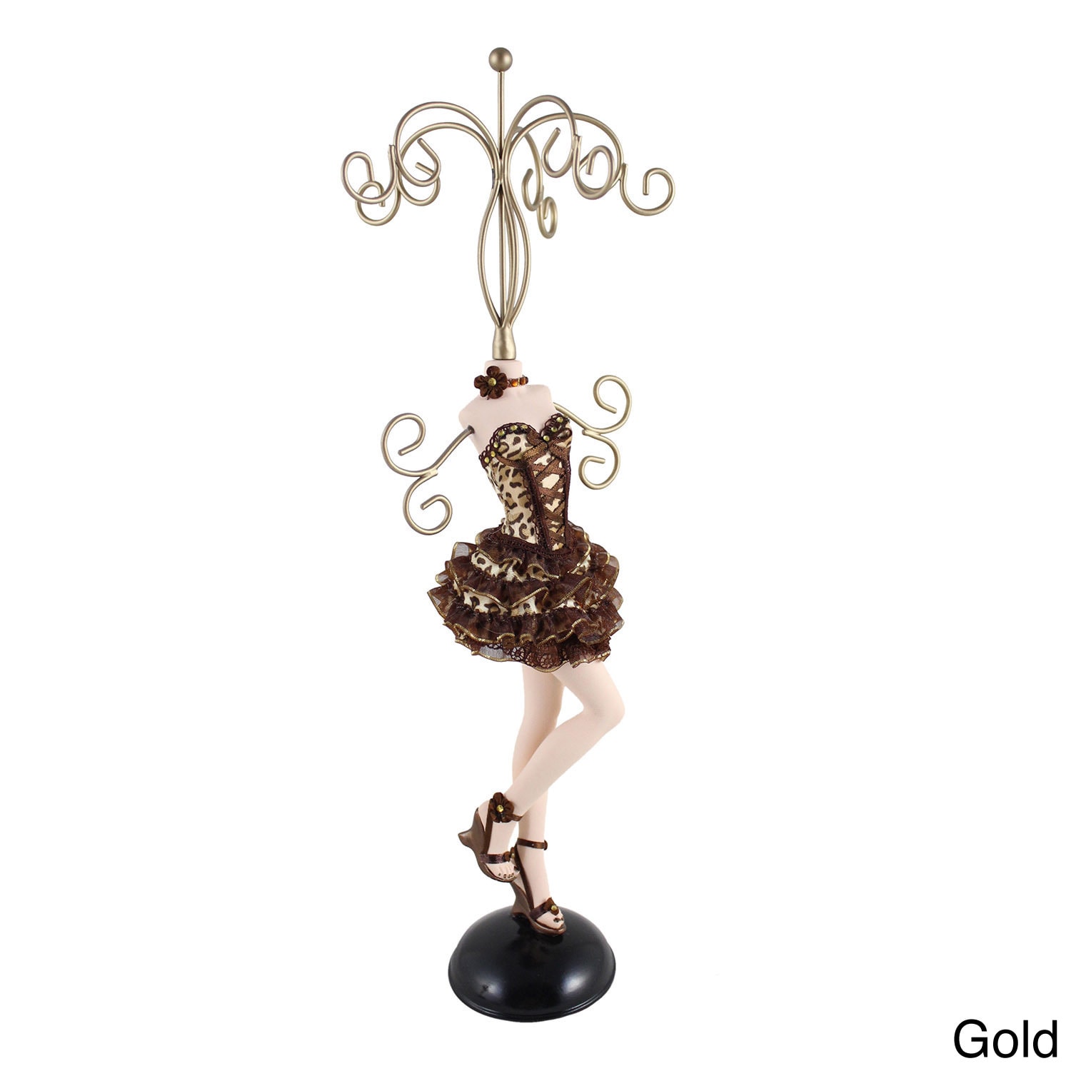 Jacki Design Pin up Cheetah Jewelry Mannequin (small)