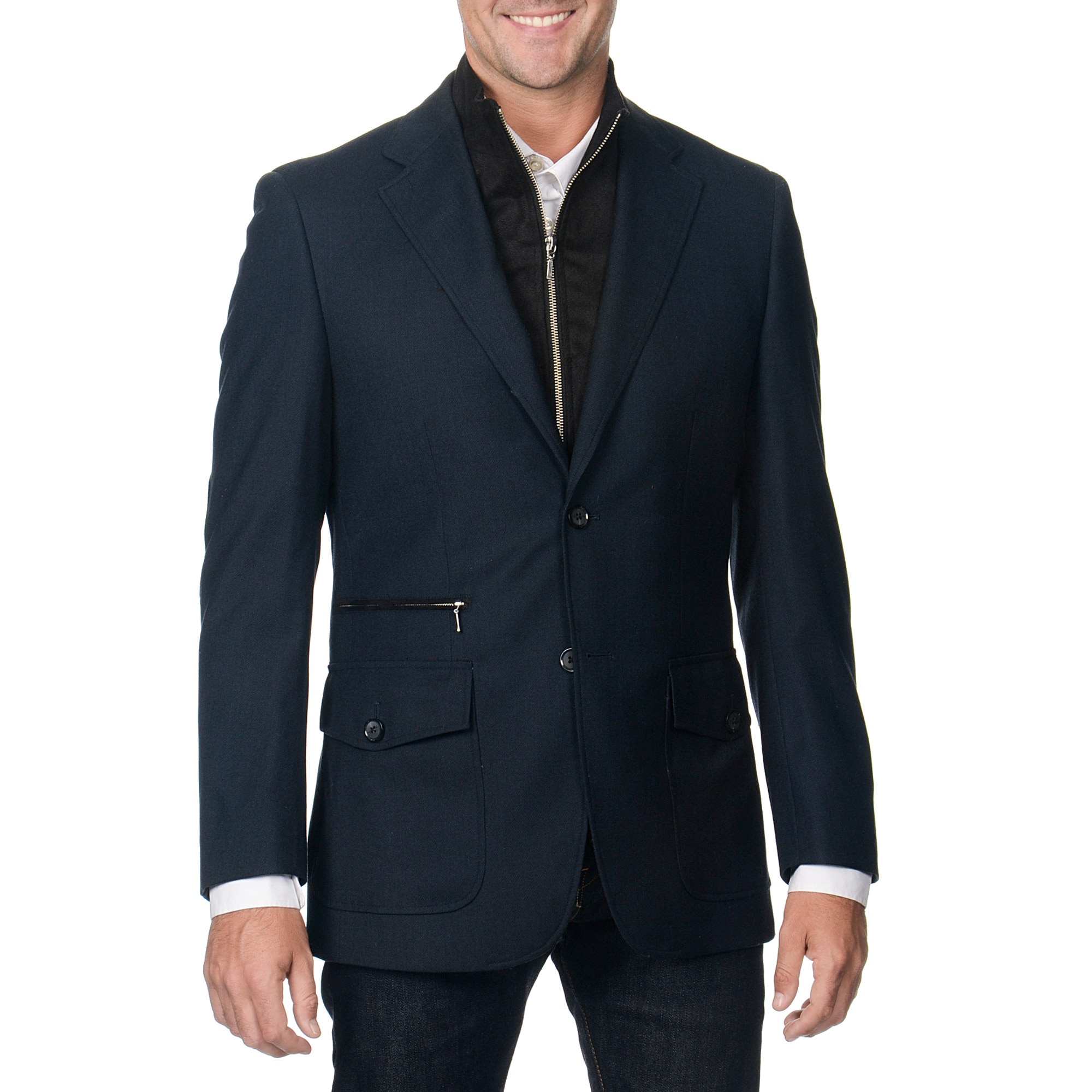 Nicole Miller Mens Wool Blazer