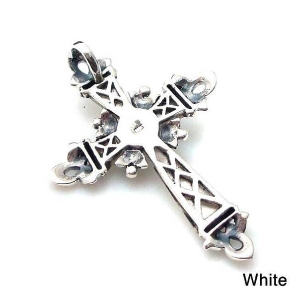 Vintage Marcasite Cross Pendant 925 Sterling PD 406