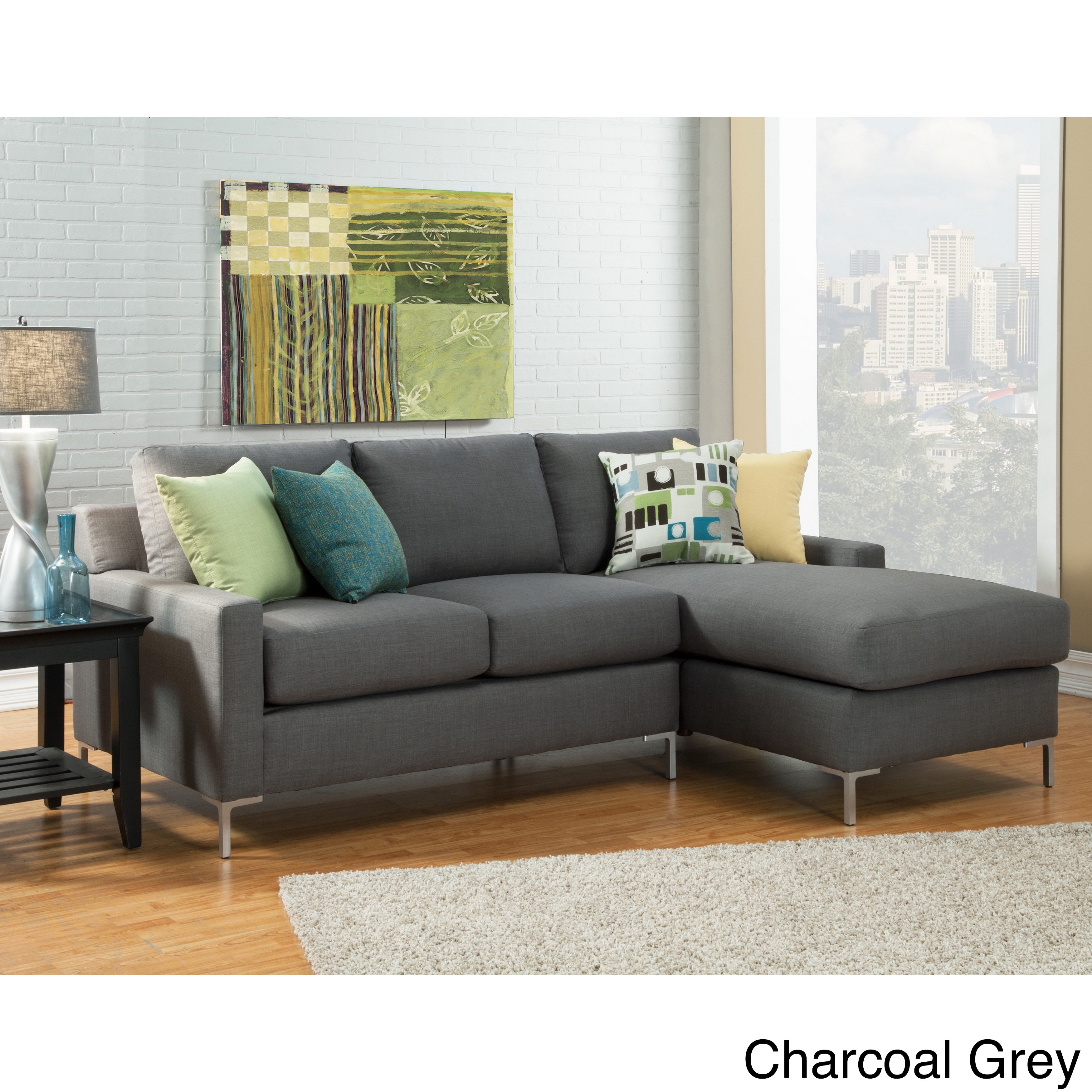 Furniture Of America Anjin Contemporary Sectional With Chaise Set