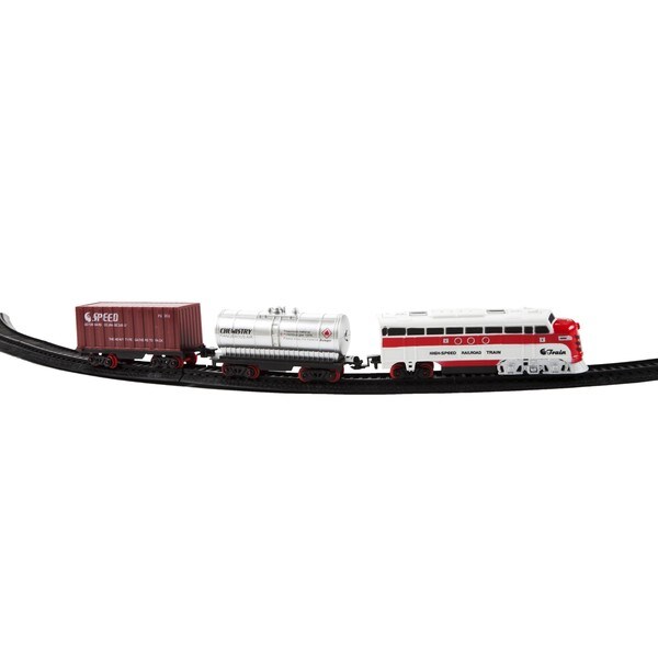 Electric Luxury Lights &amp; Sounds Train Set - Free Shipping 