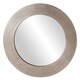 preview thumbnail 1 of 1, Allan Andrews Champagne Round Wood Framed Hedge Wall Mirror - Silver