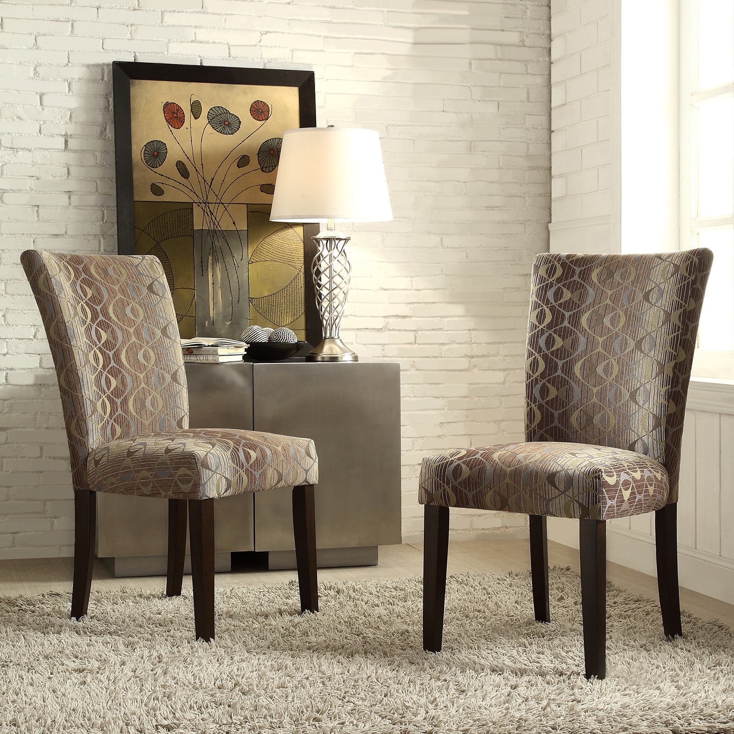 Inspire Q Catherine Oval Chain Parsons Dining Chair (set Of 2)