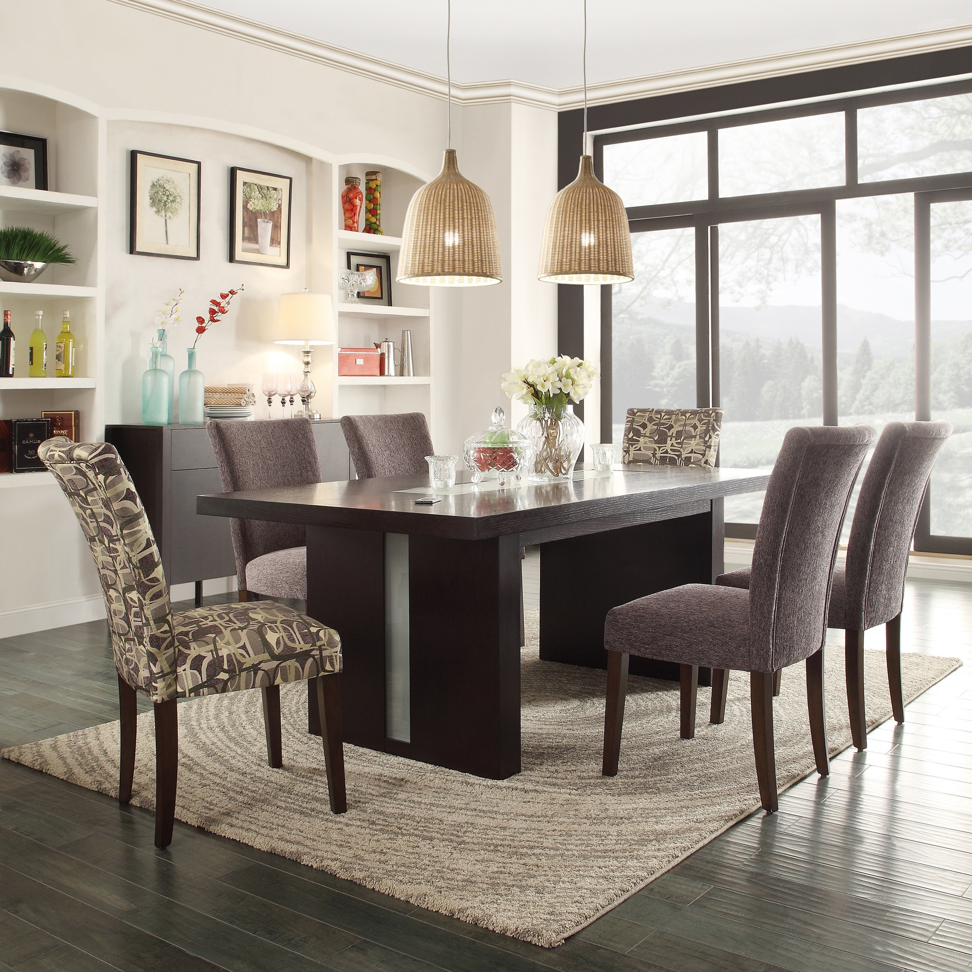 INSPIRE Q Catherine Mod Geometric Parsons Dining Chair (Set of