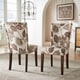 preview thumbnail 15 of 23, Catherine Print Parsons Dining Side Chair (Set of 2) by iNSPIRE Q Bold Grey Floral Poppy