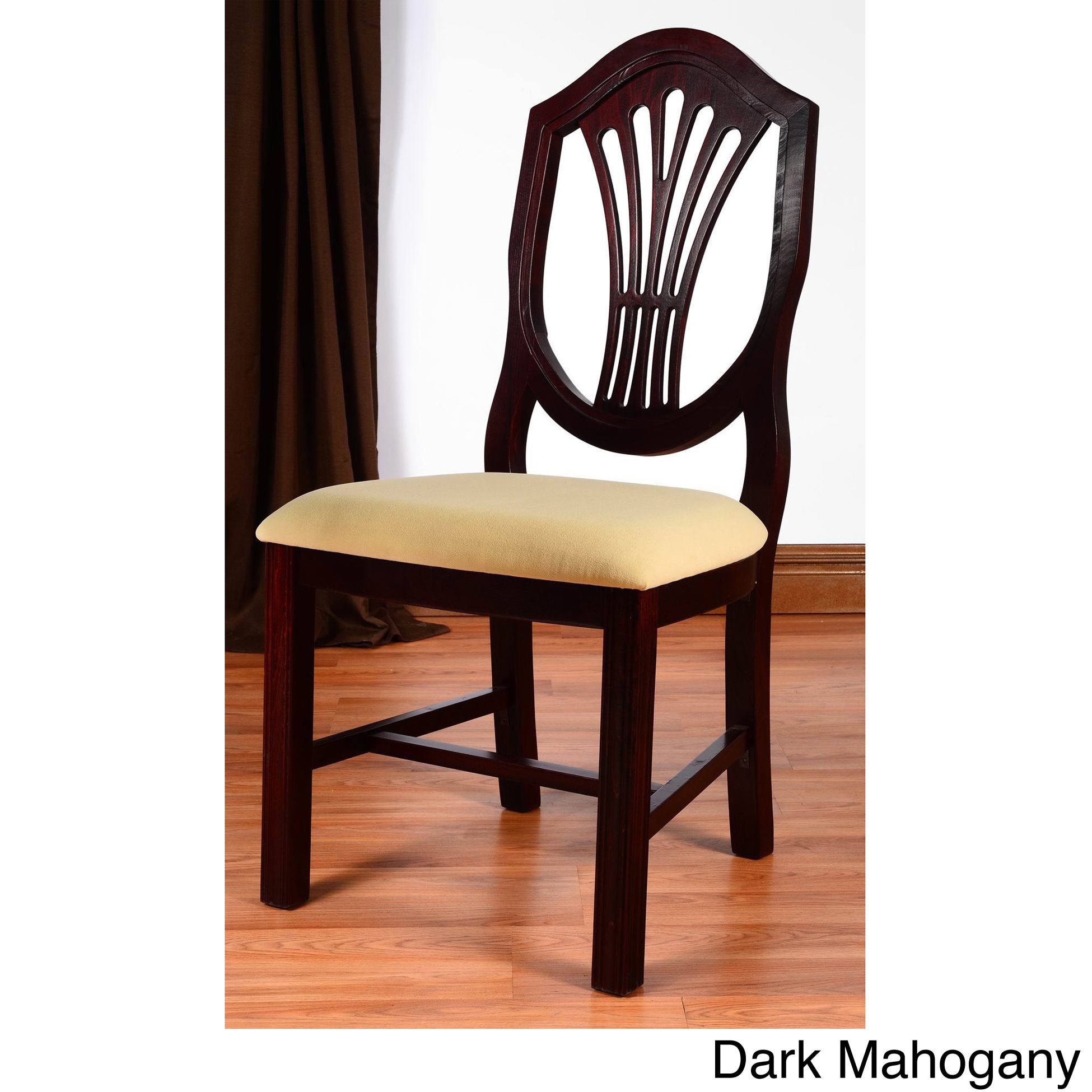 Shield Back Beech Wood Dining Chair