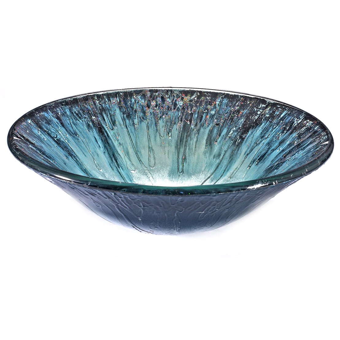 Blue Glass Sink Bowl