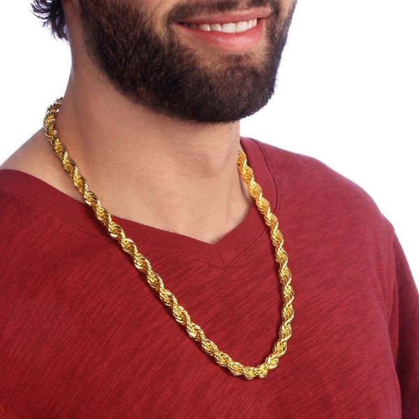 18k gold rope chain 10mm clearance