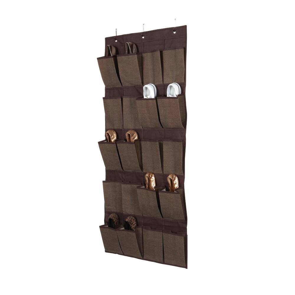 Kennedy Home Collection Espresso 20-pocket OTD Shoe Organizer