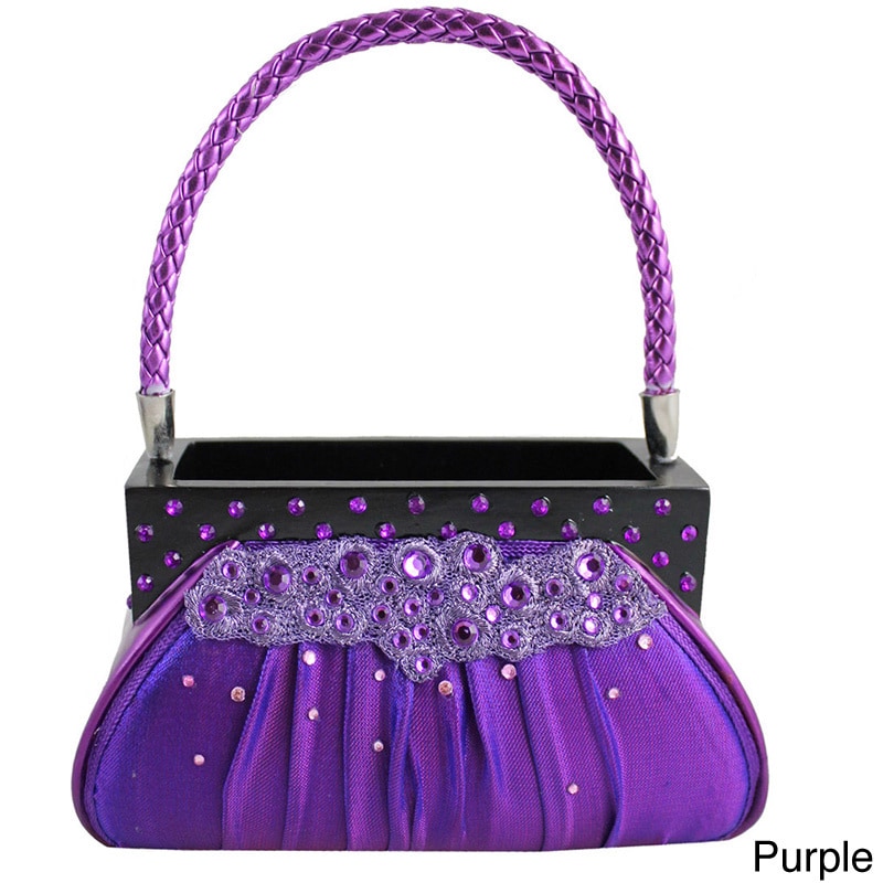 Jacki Design Dazzling Gems Handbag Brush Holder