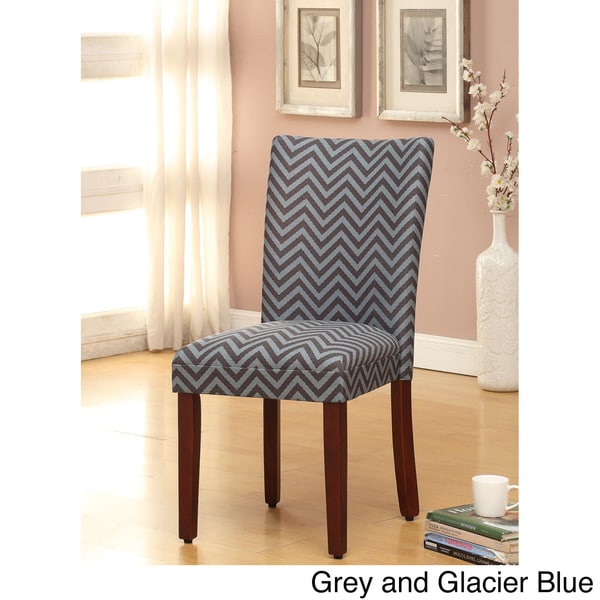 Shop Parsons Dining Chair Set Of 2 Free Shipping Today Overstock   Grey And Glacier Blue Chevron Fabric Parsons Dining Chair Set Of 2 84326d14 Db2a 4e53 A371 Ce2735522826 600 