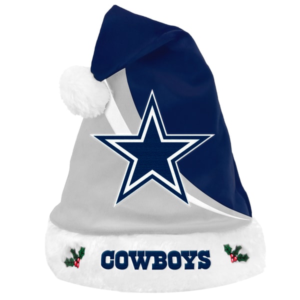 NFL Dallas Cowboys Polyester Swoop Santa Hat - Free Shipping On Orders ...