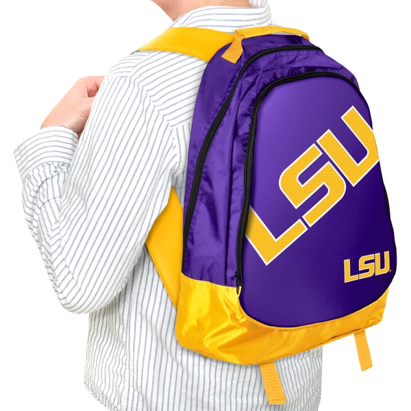 Forever Collectibles NCAA LSU Tigers 19inch Structured Backpack Free