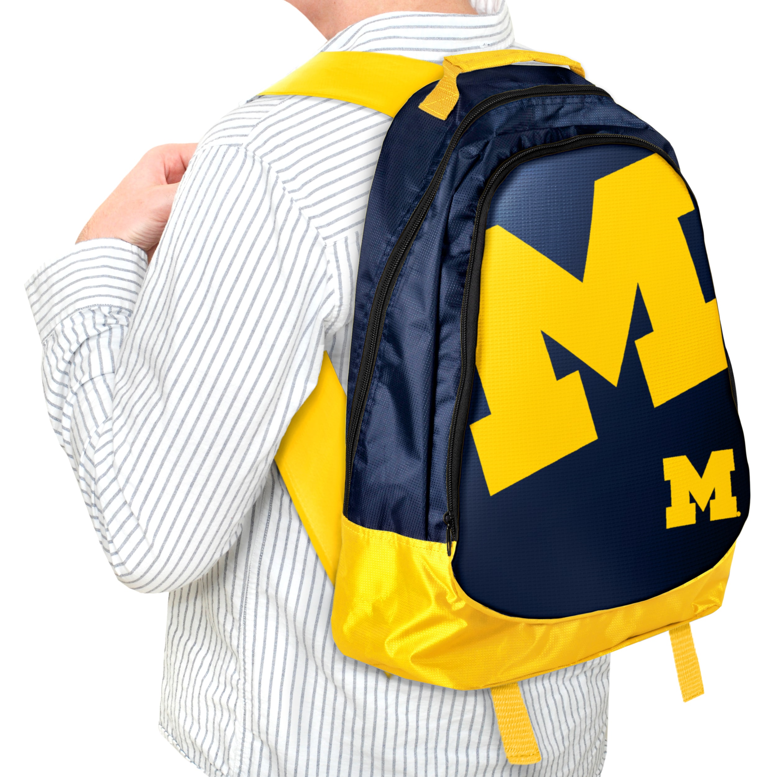 Forever Collectibles Ncaa Michigan Wolverines 19 inch Structured Backpack