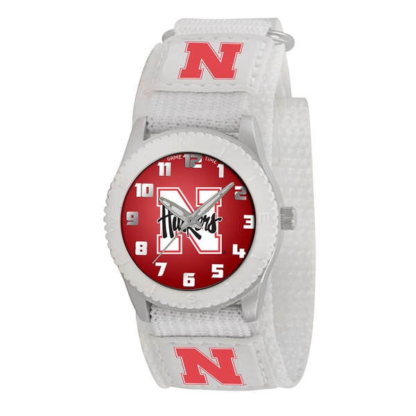 Game Time NCAA Nebraska Cornhuskers White Rookie Series Watch