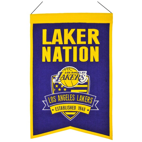 NBA Los Angeles Lakers Wool Nations Banner