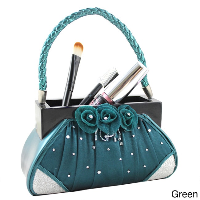 Jacki Design Elegant Rose Handbag Brush Holder