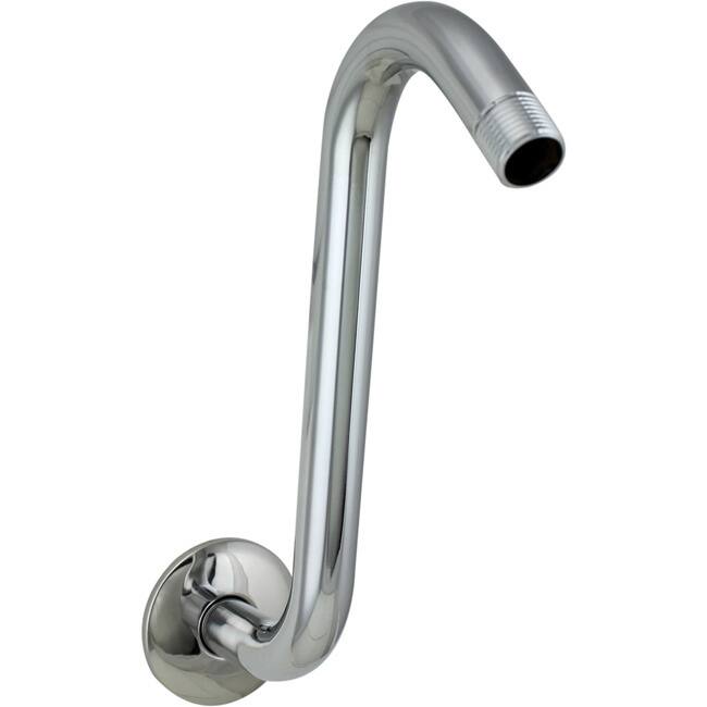 Polished Chrome S-shaped Shower Arm