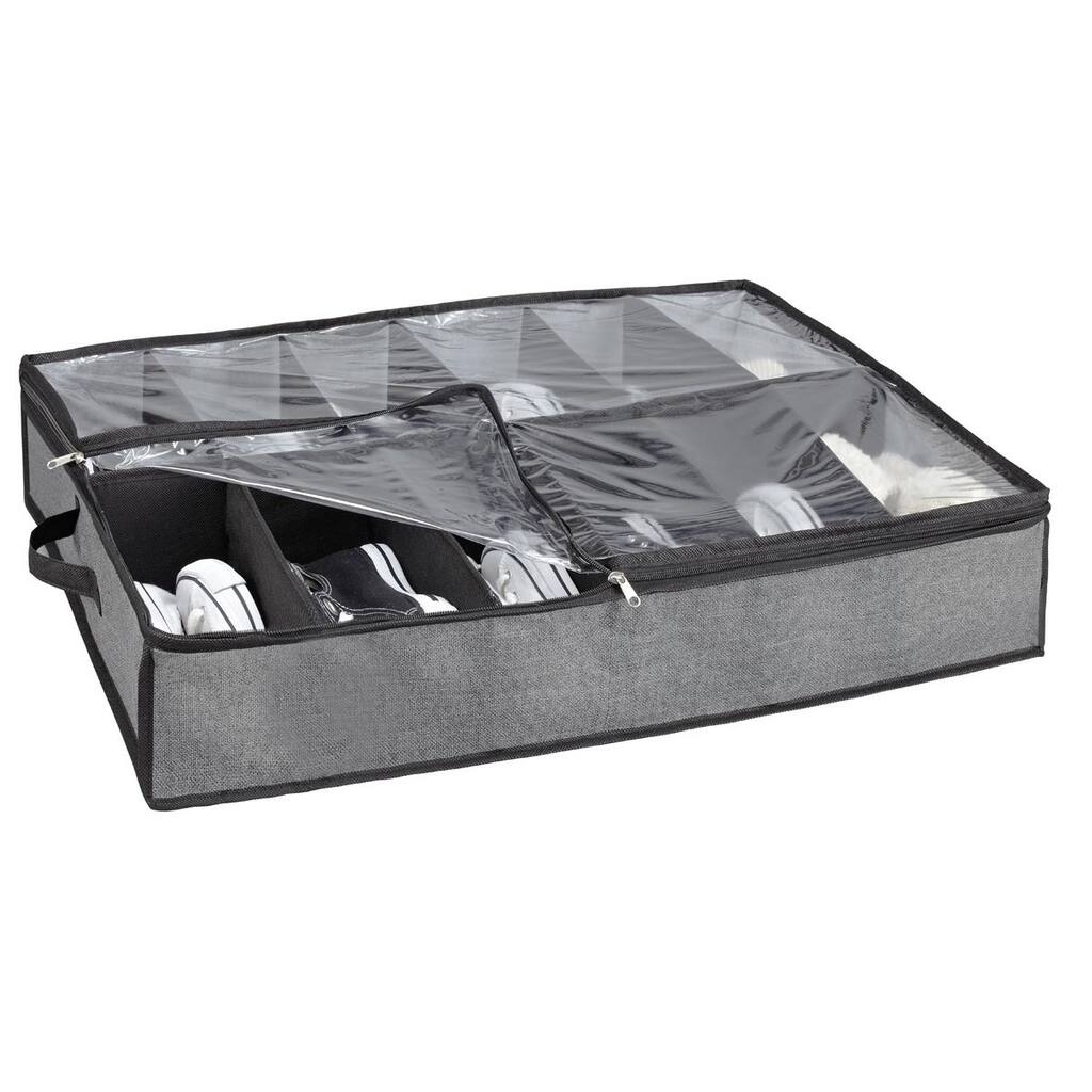 Kennedy Home Collection Grey UTB Shoe Organizer - 6 x 29 x 23