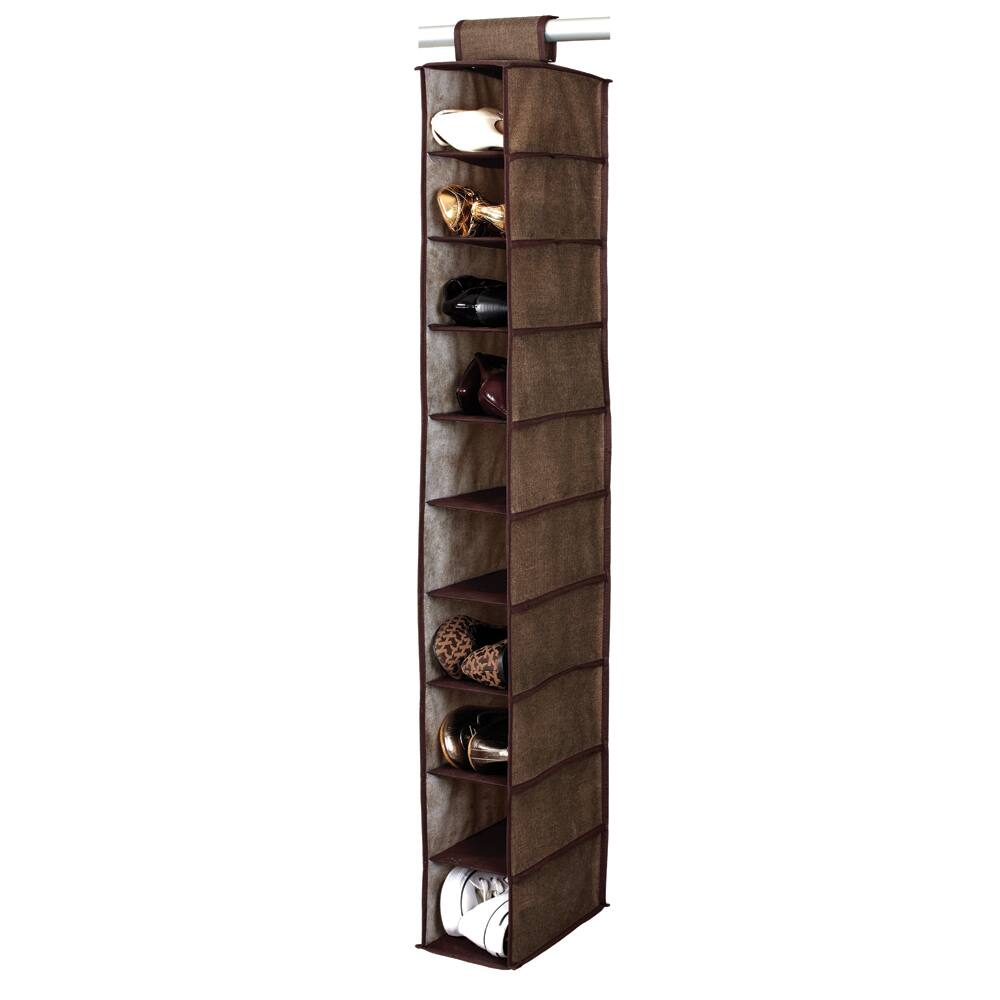 Kennedy Home Collection Espresso 10-shelf Shoe Organizer