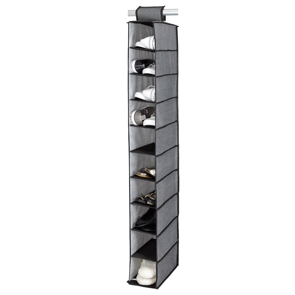 Kennedy Home Collection Grey 10-shelf Shoe Organizer