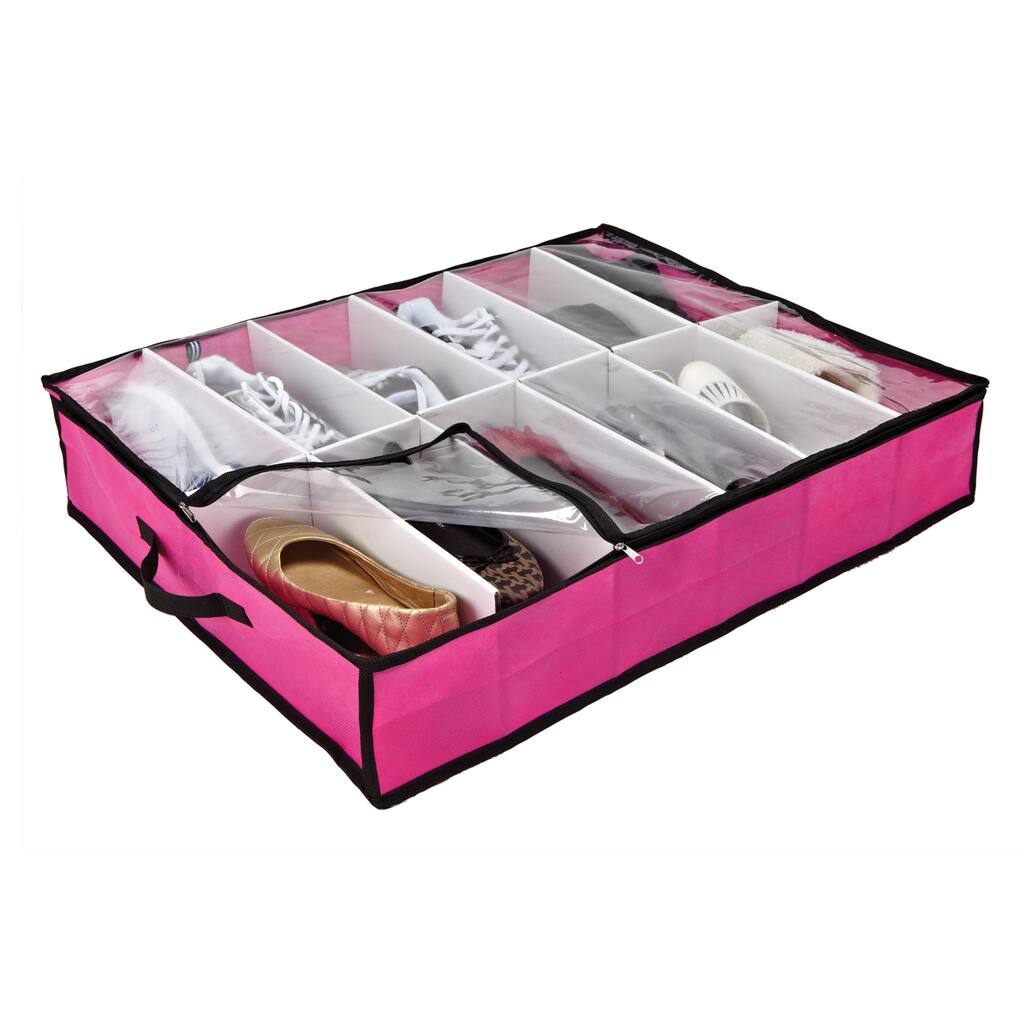 Kennedy Home Collection Pink/ Black U-T-Bed Shoe Box