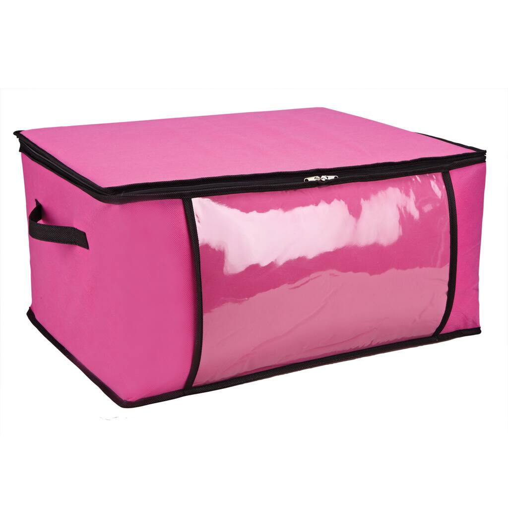 Pink/ Black Blanket Storage Bag