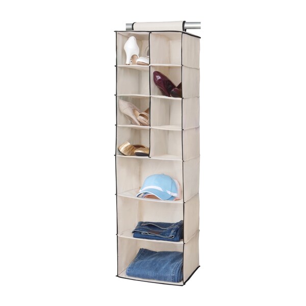 8 Shoe Pocket and 3 Shelf Hanging Organizer