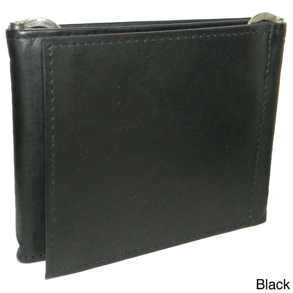 Mens Leather Bifold Top flap Zipper Wallet