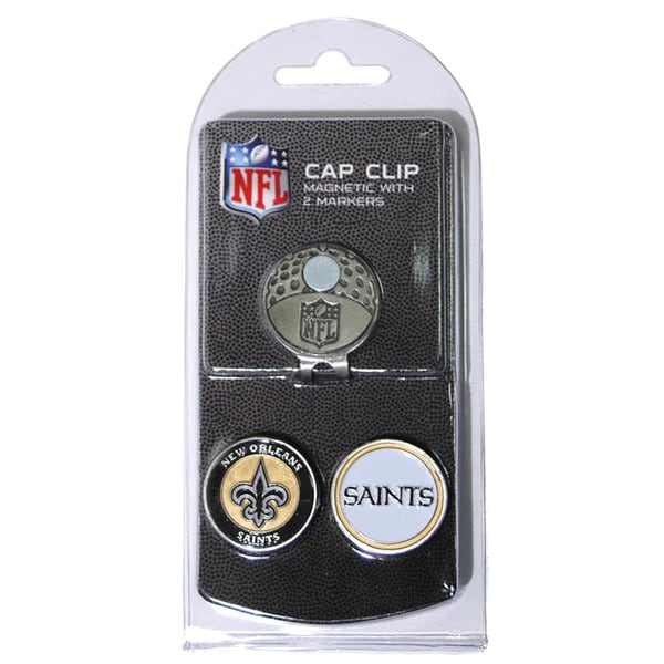 NFL New Orleans Saints Magnetic Cap Clip and Marker Set
