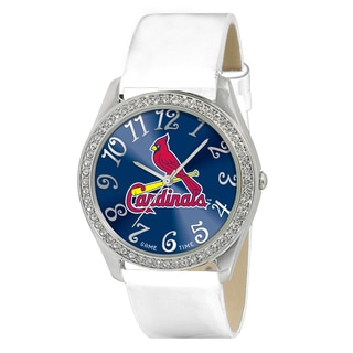 Shop Game Time MLB St. Louis Cardinals Women&#39;s Glitz Patent Leather Watch - Free Shipping On ...
