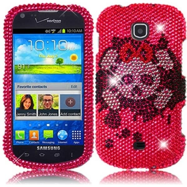 BasAcc Pink Skull Diamond Case for Samsung Galaxy Stellar i200 BasAcc Cases & Holders