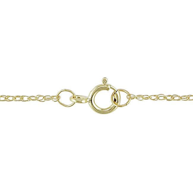 Miadora 14k Gold 1/2ct TDW Diamond Solitaire Necklace