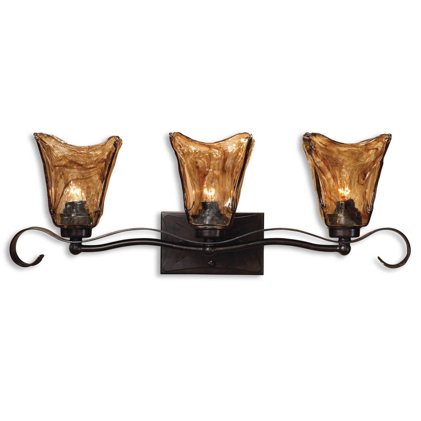 Vetraio 3 light Oil Rubbed Bronze Vanity Strip