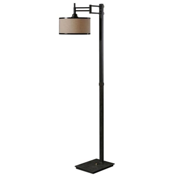 Uttermost Prescott 1-light Dark Chocolate Metal Floor Lamp