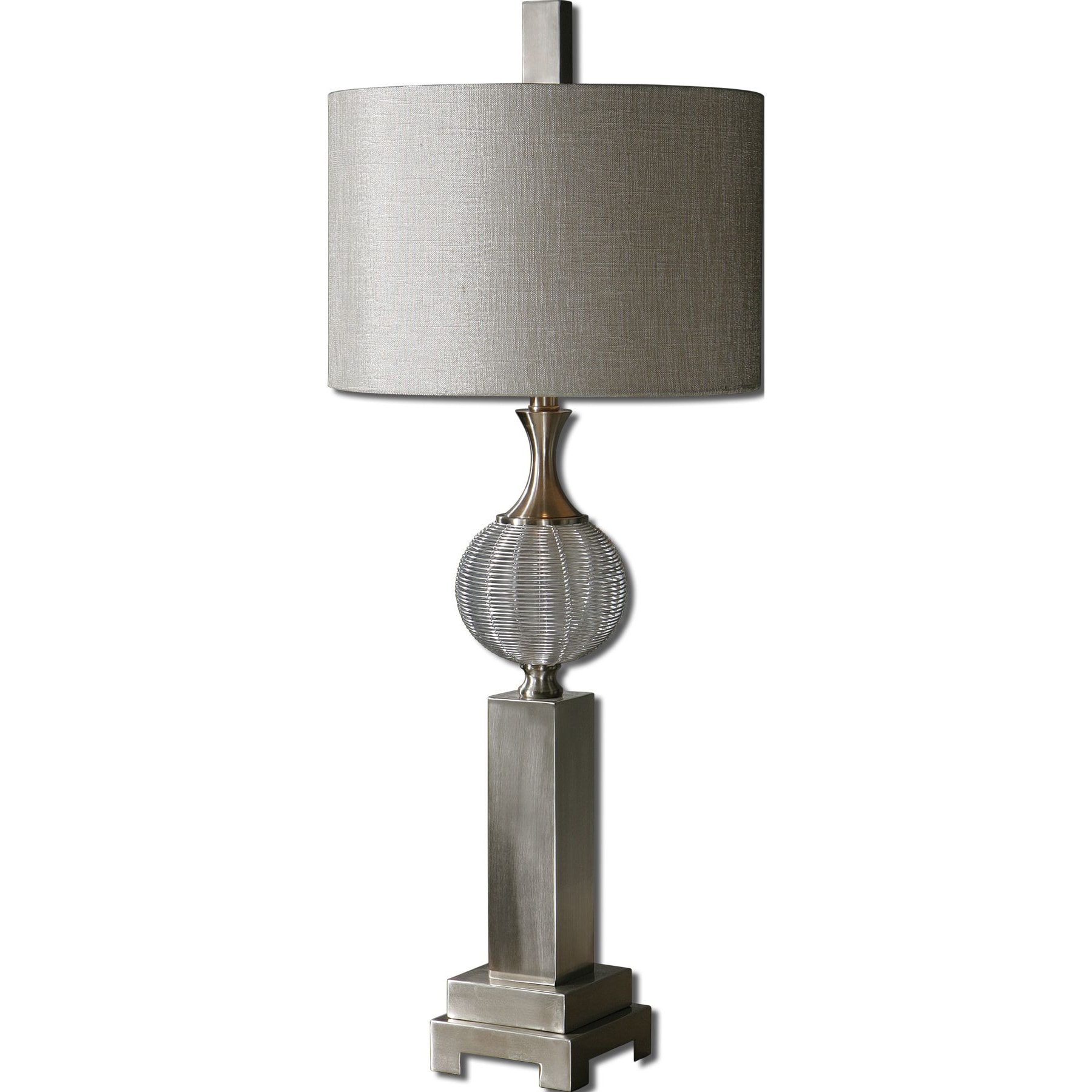 Barzillay 1 light Brushed Aluminum Table Lamp