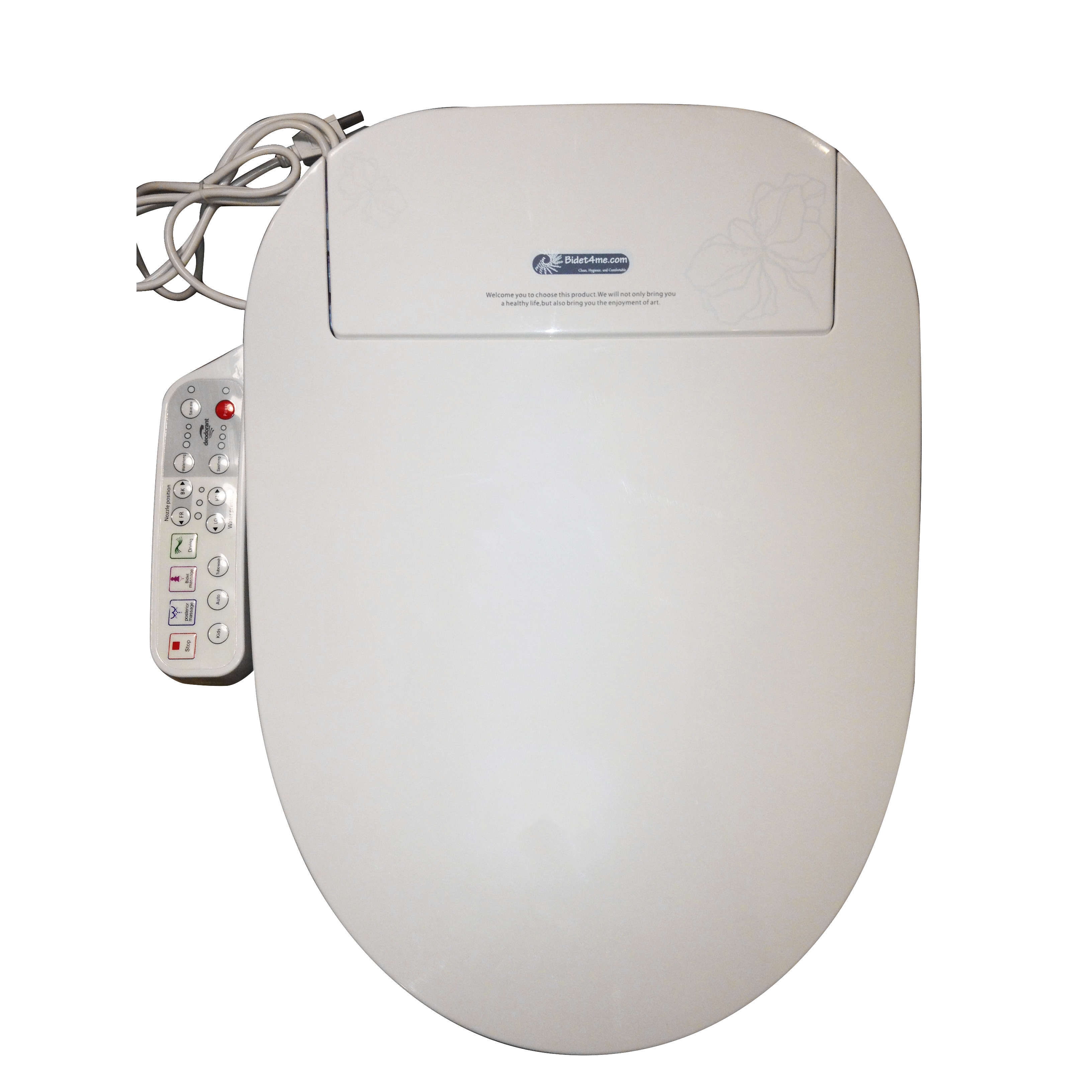 Bidet4me Electric Bidet White Electronic Seat With Dryer (e 300a)