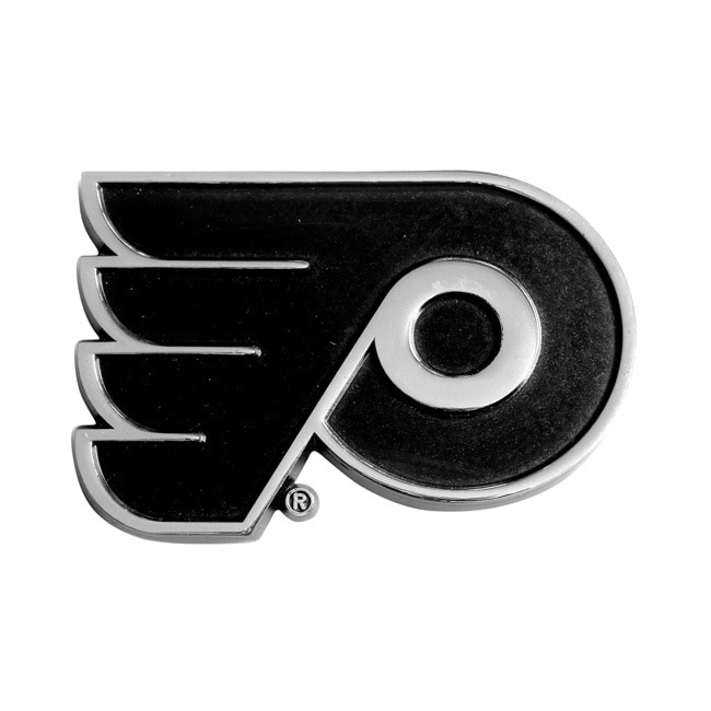 Nhl Philadelphia Flyers Chromed Metal Emblem