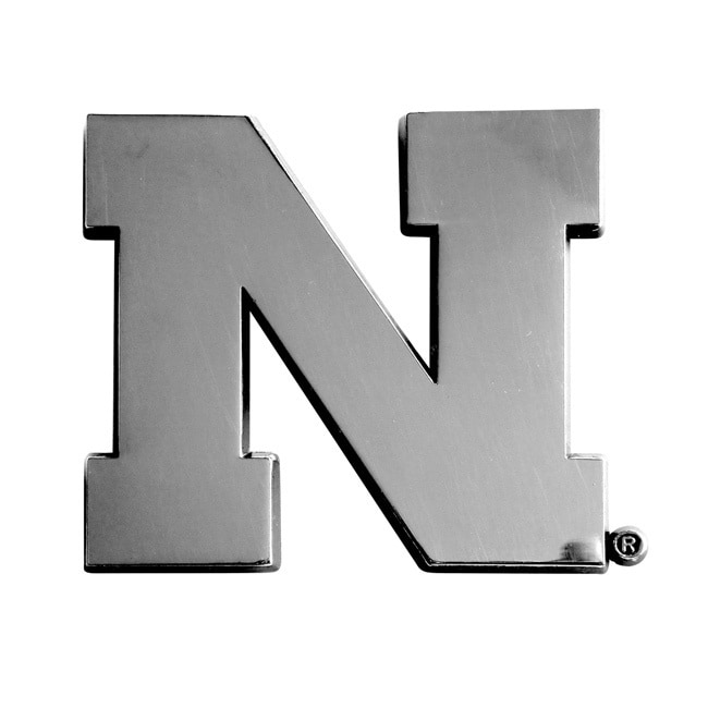 Nebraska Chromed Metal Emblem