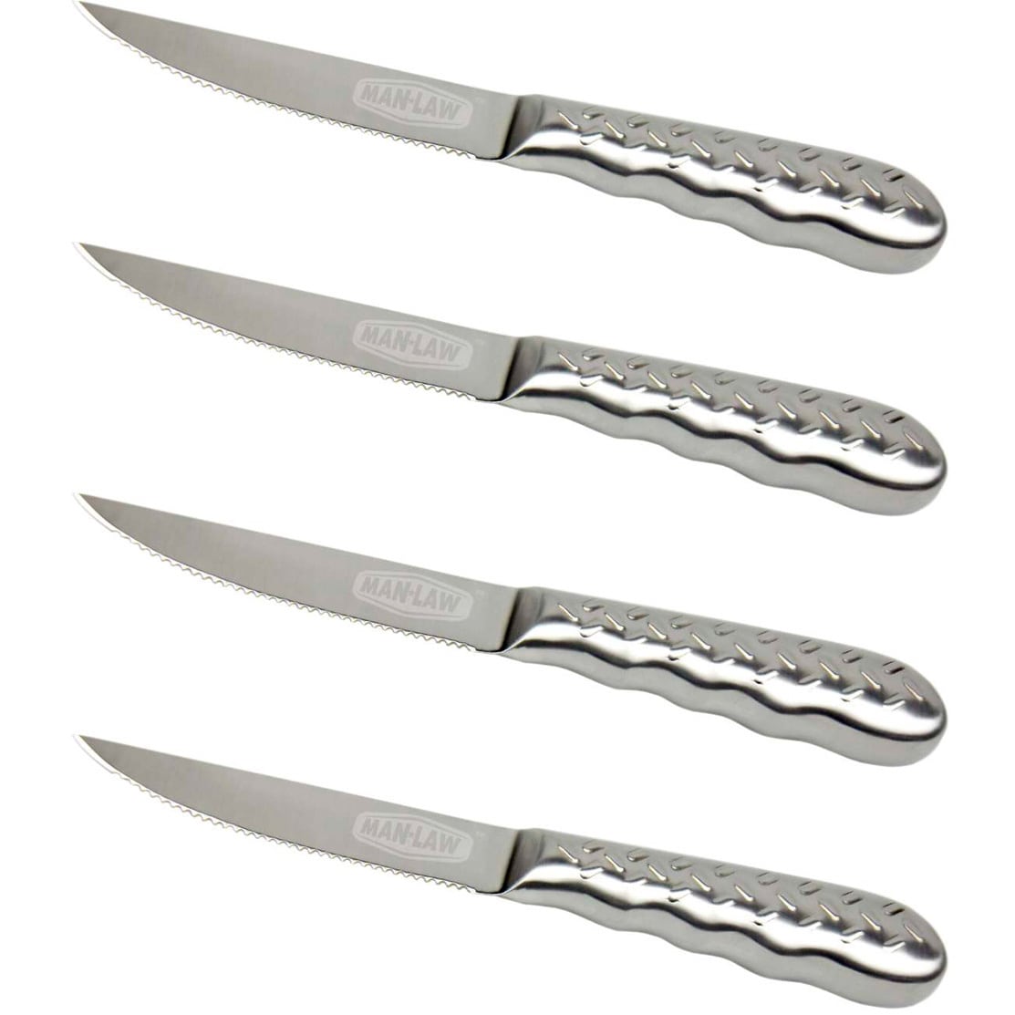 Stainless Steel Diamond Pattern Steak Knives