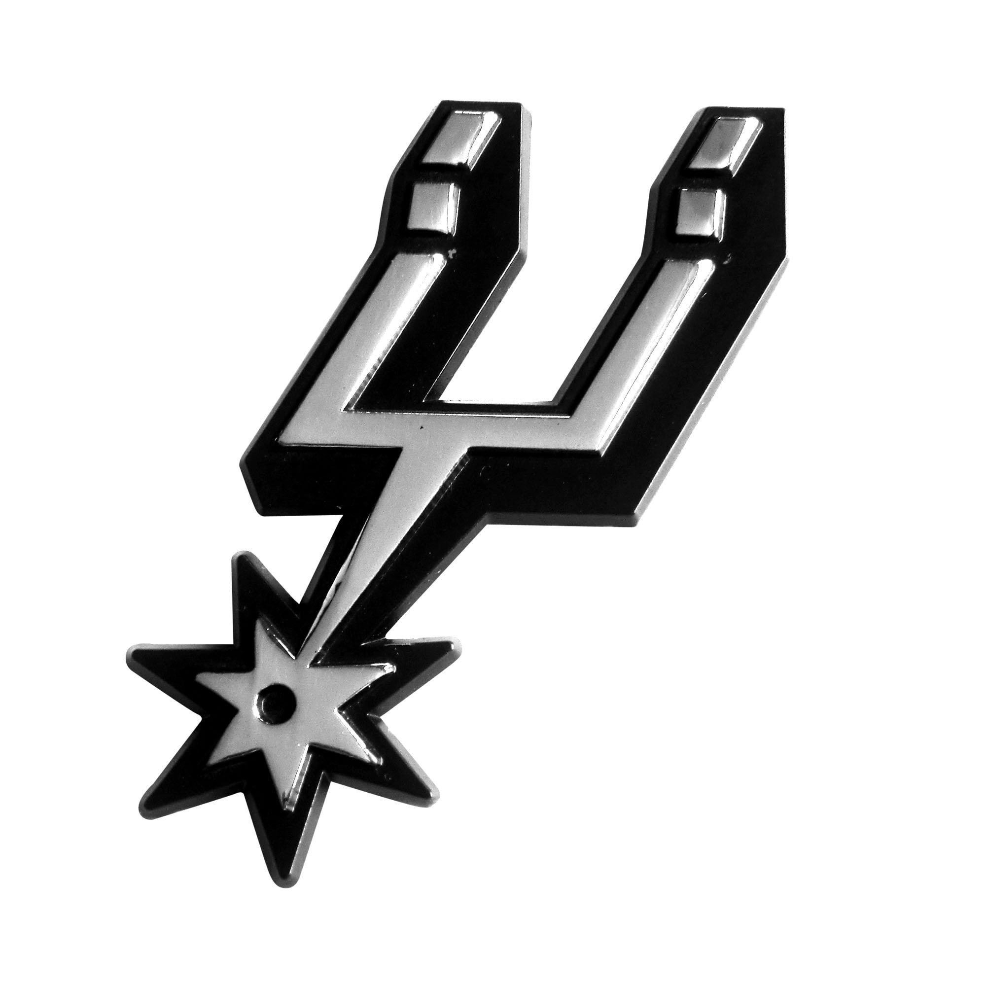 Nba San Antonio Spurs Chromed Metal Emblem